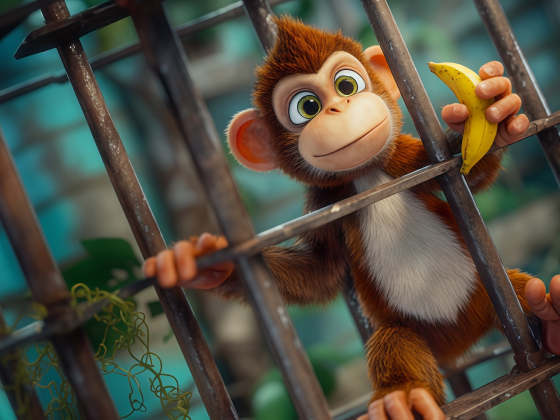 Monkey in the Zoo